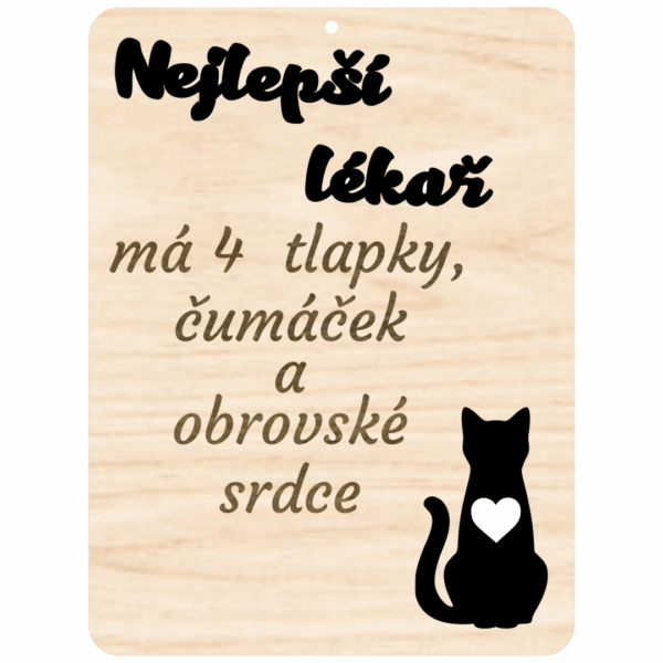 Cedulka s citátem – Nejlepší lékař