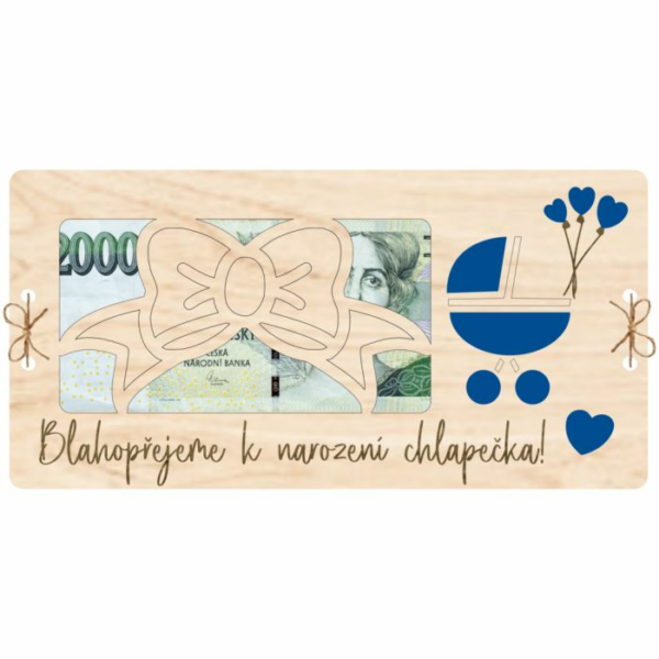 Kartička k narození dítěte – Chlapeček