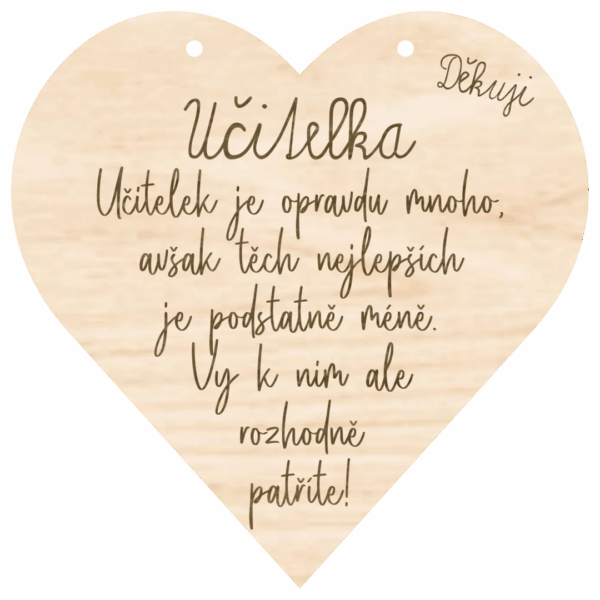 Srdce – Učitelka