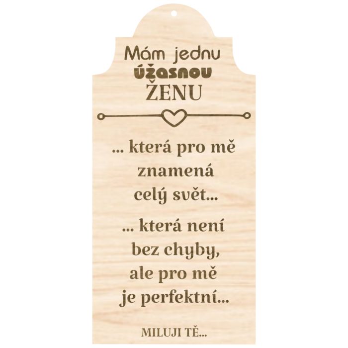 Cedulka s citátem – Úžasná žena Cedulka s citátem – Úžasná žena