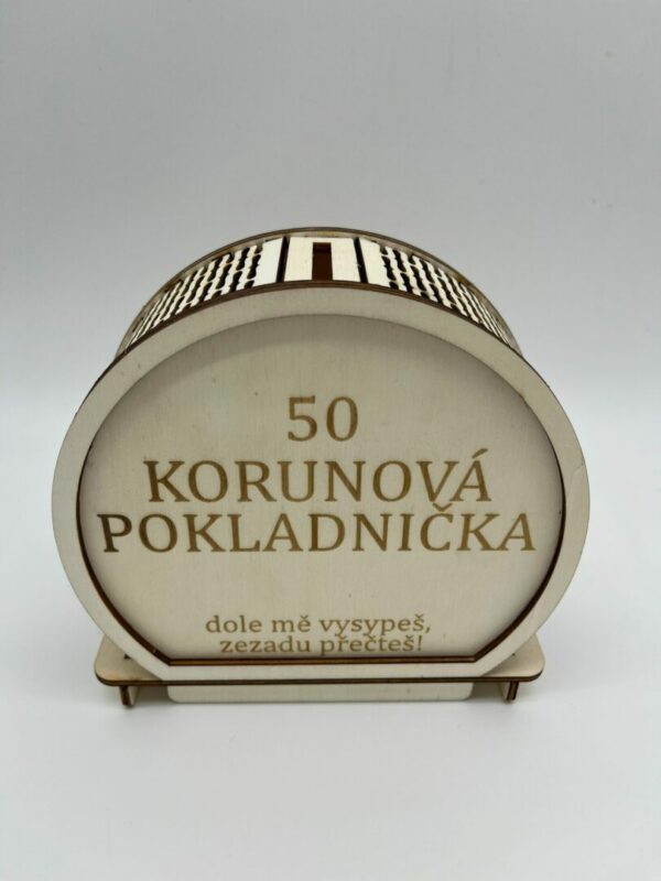 Gramážová pokladnička 50kč
