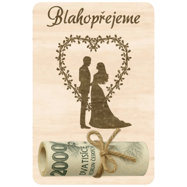 Destička na peníze – Blahopřejeme
