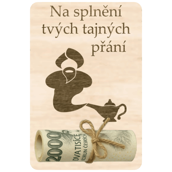 Destička na peníze – Tvé přání