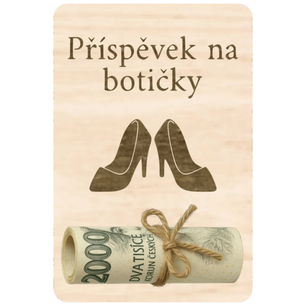 Destička na peníze – Na botičky