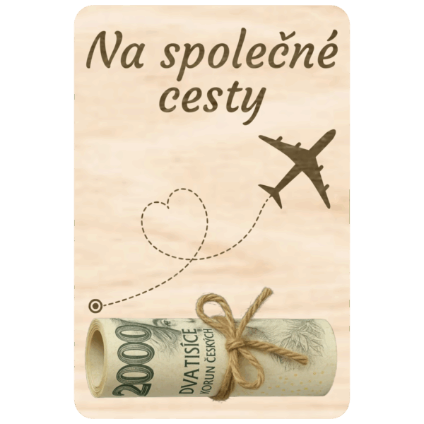 Destička na peníze – Na společné cesty