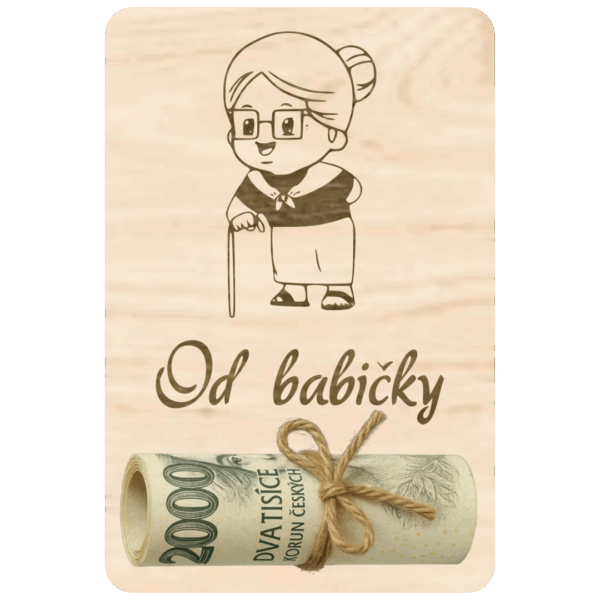 Destička na peníze – Od babičky