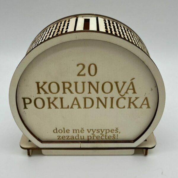 Gramážová pokladnička 20kč