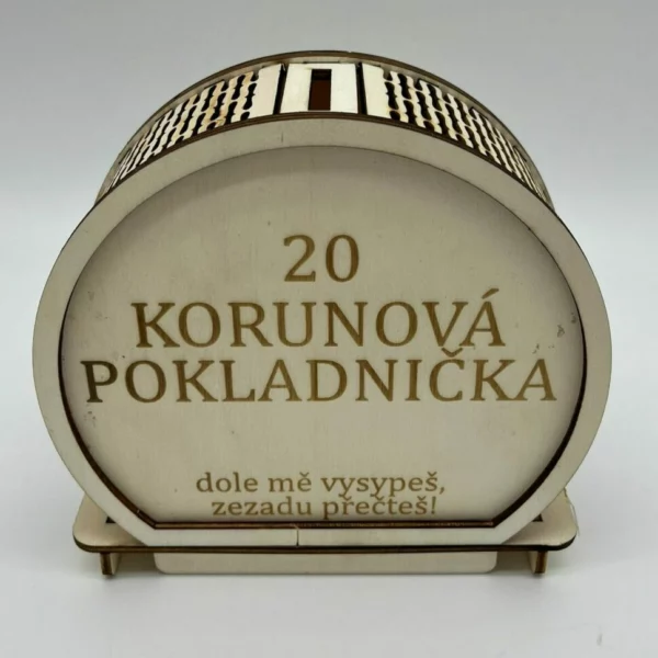 Gramážová pokladnička 20kč