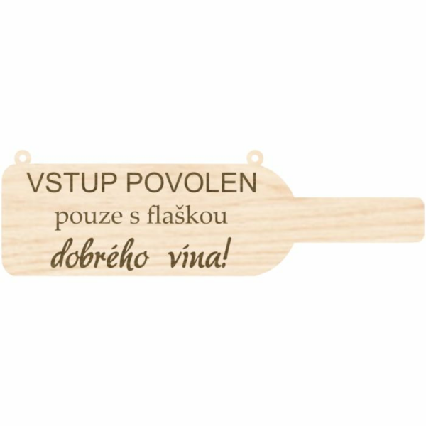 Nástěnná láhev vína