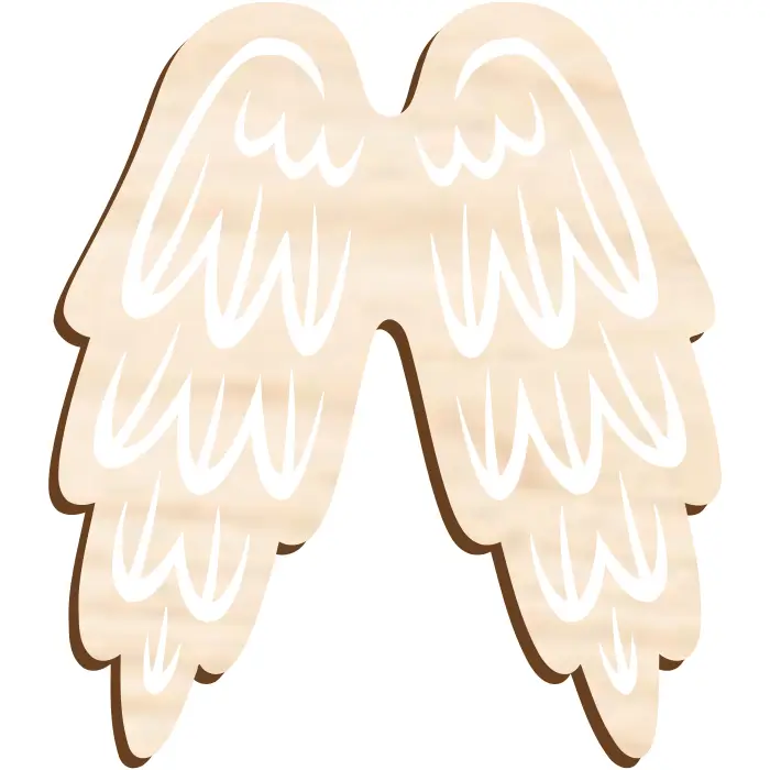 Dřevěná andělská křídla – A12 Andělská křídla pro macrame A12