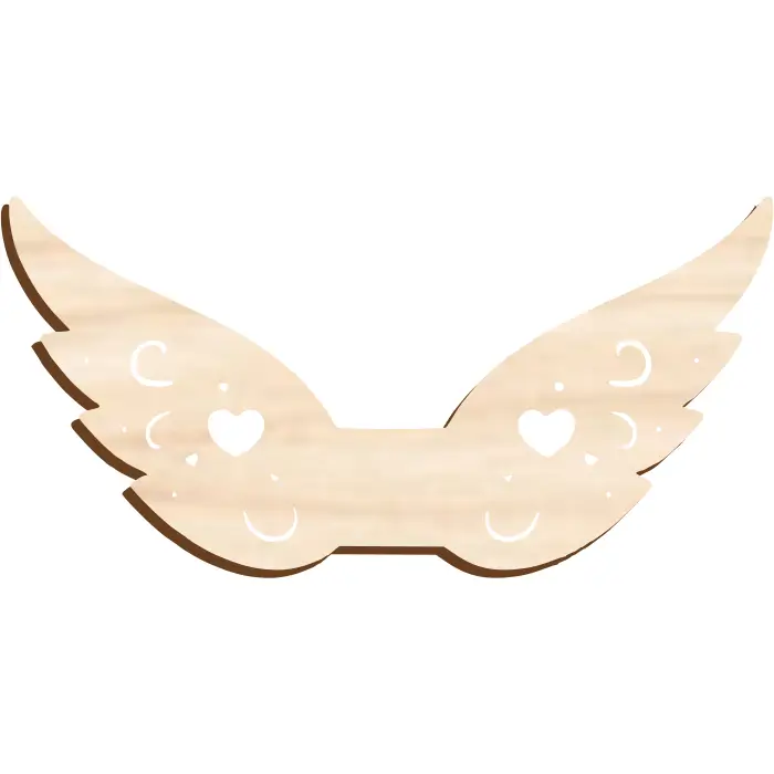 Dřevěná andělská křídla – A17 Andělská křídla pro macrame A17