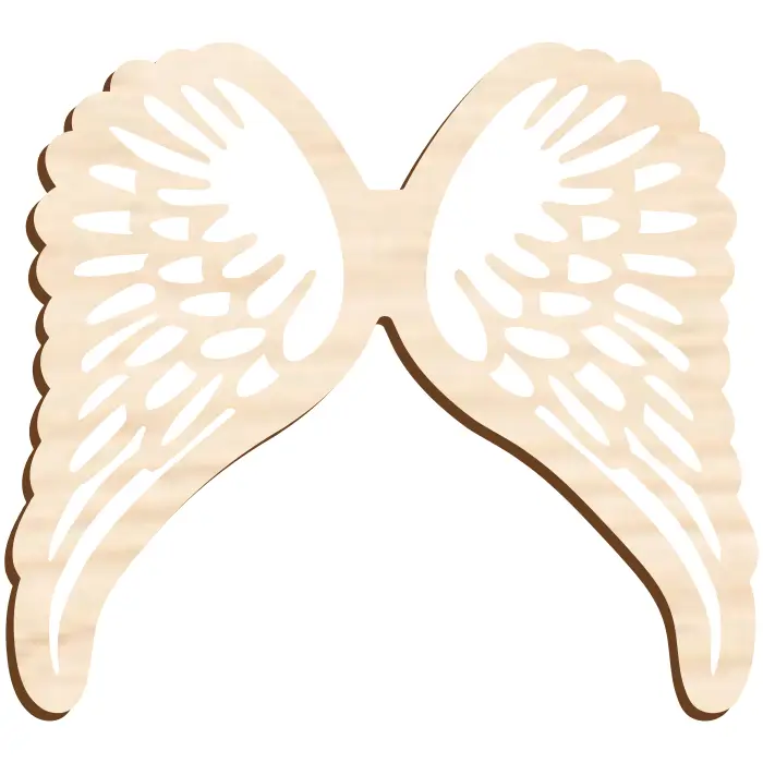 Dřevěná andělská křídla – A8 Andělská křídla pro macrame A8