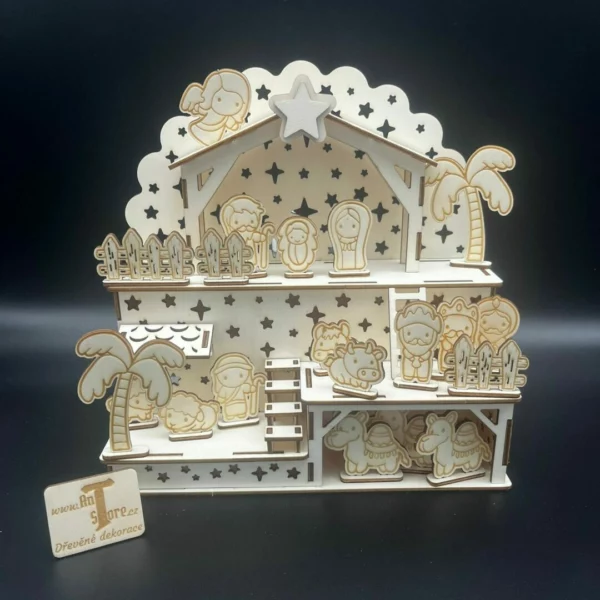 Vánoční betlém s postavičkami
