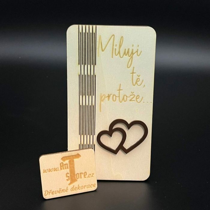 Krabička s citátem - Miluji tě Krabicka-s-citatem-Miluji-te-protoze-hneda-e1738322460710