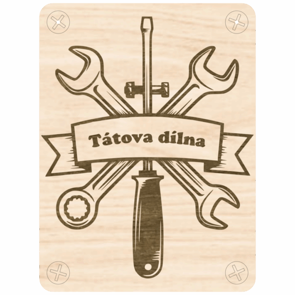 Cedulka – Tátova dílna