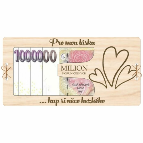 Kartička na peníze Milión – Pro mou lásku
