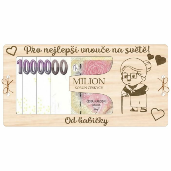 Kartička na peníze Milión – Od babičky