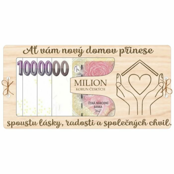 Kartička na peníze Milión – Nový domov