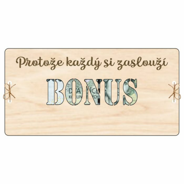 Kartička na peníze – BONUS: Každý si zaslouží