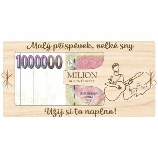 Kartička na peníze Milión – Příspěvek na kytaru
