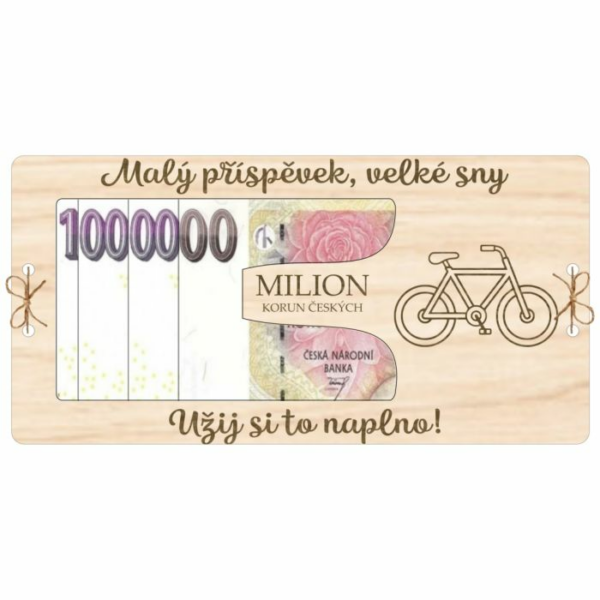 Kartička na peníze Milión – Příspěvek na kolo