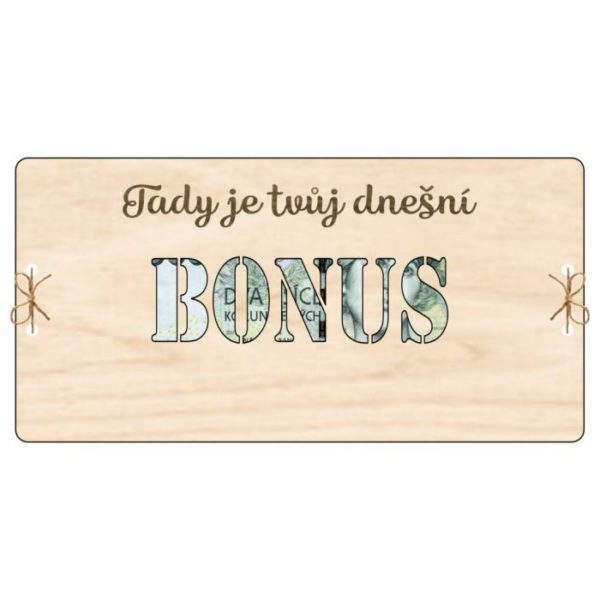 Kartička na peníze – BONUS: Osobní bonus