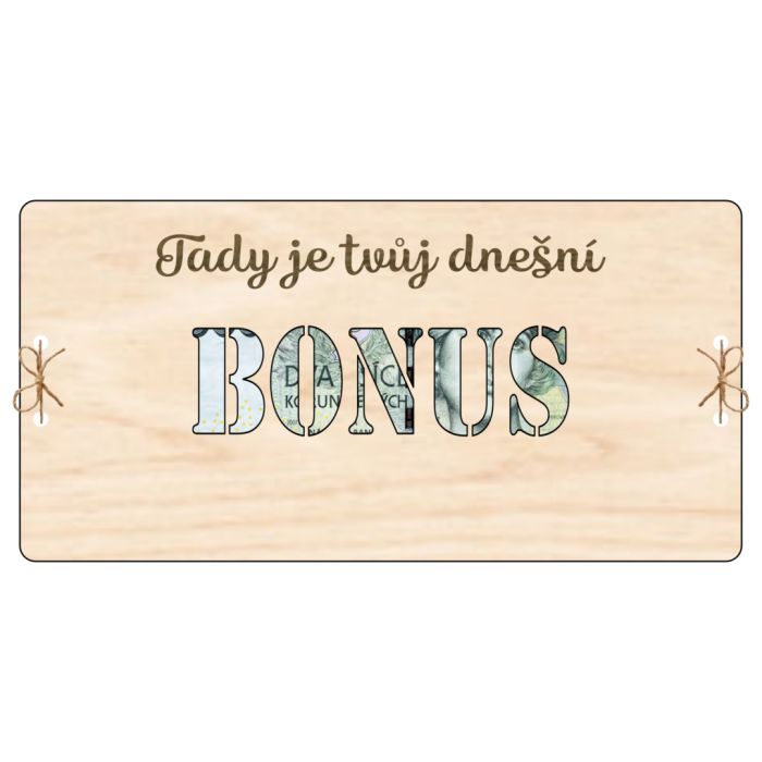 Kartička na peníze – BONUS: Osobní bonus Kartička na peníze – BONUS: Osobní bonus