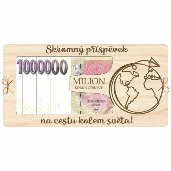 Kartička na peníze Milión – Cesta kolem světa