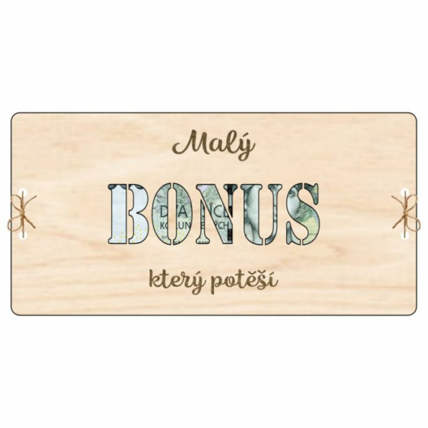 Kartička na peníze – BONUS: Který potěší