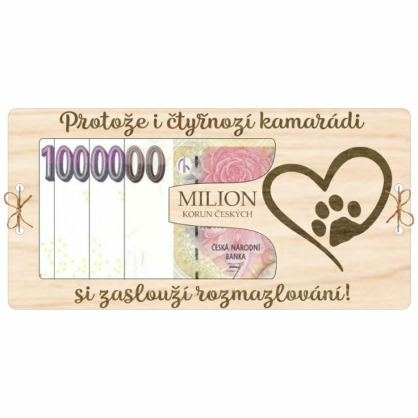 Kartička na peníze – Milión: Domácí mazlíček