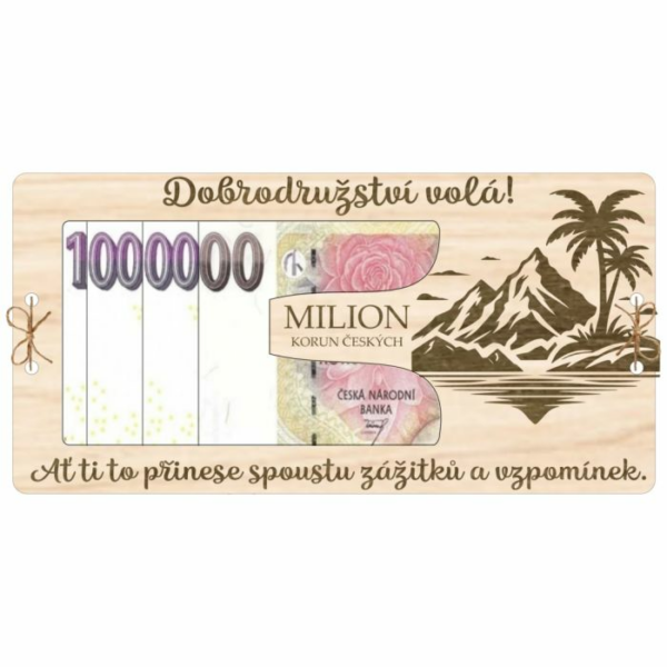 Kartička na peníze Milión – Dobrodružství