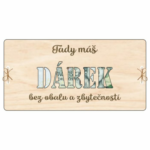 Kartička na peníze – DÁREK: Bez obalu