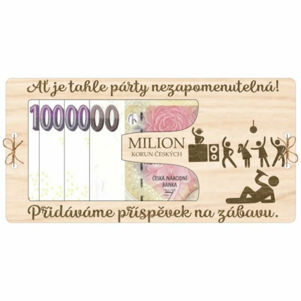 Kartička na peníze Milión – Nezapomenutelná párty