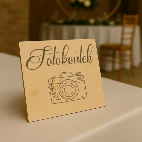 Svatební cedulka – Fotokoutek