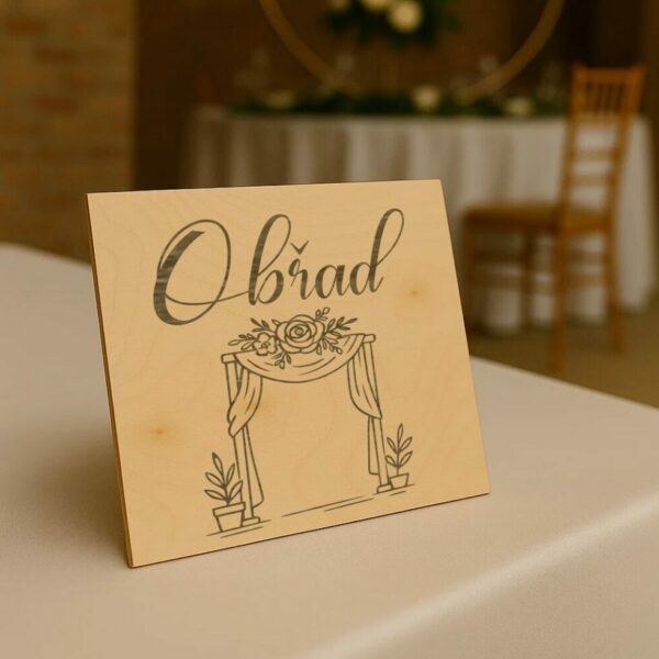 Svatební cedulka – Obřad