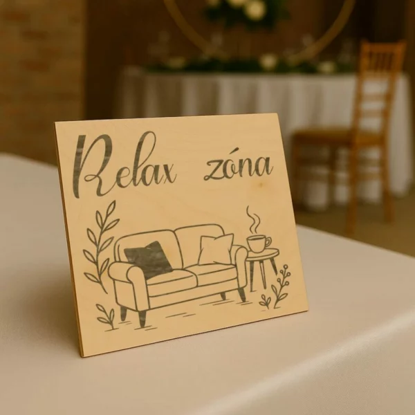 Svatební cedulka – Relax Zóna