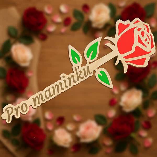 Dřevěná růže – Pro maminku