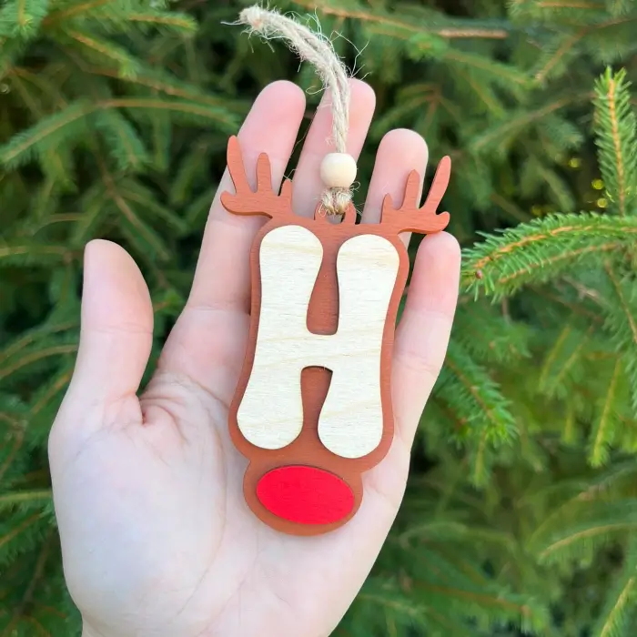 Dřevěné Vánoční písmenko - H Dřevěné Vánoční písmenko - H