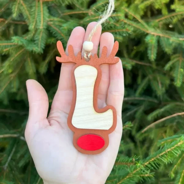 Dřevěné Vánoční písmenko - L