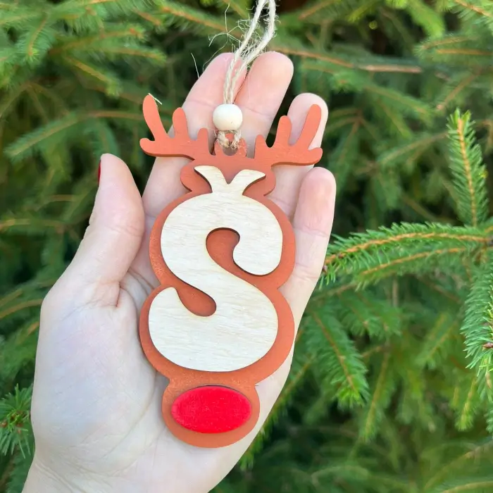 Dřevěné Vánoční písmenko - Š Dřevěné Vánoční písmenko - Š