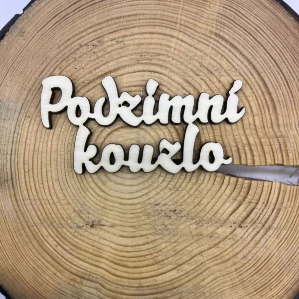 Dřevěný nápis -Podzimní kouzlo