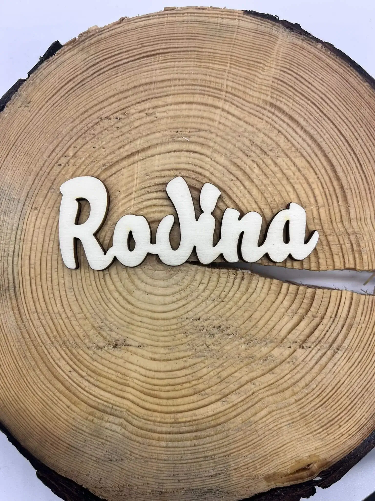 Dřevěný nápis - Rodina Dřevěný nápis - Rodina