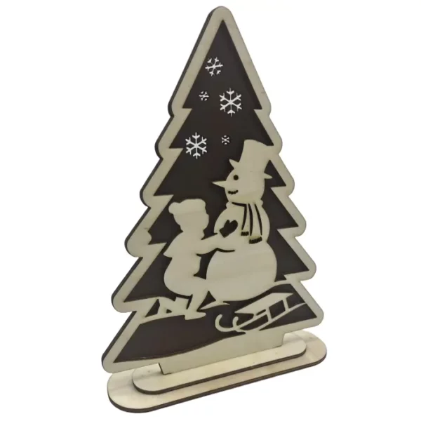 Stromeček s motivem sněhuláka