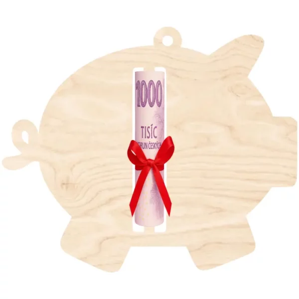 Vánoční ozdoba na peníze - Čuník