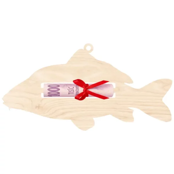 Vánoční ozdoba na peníze - Kapr