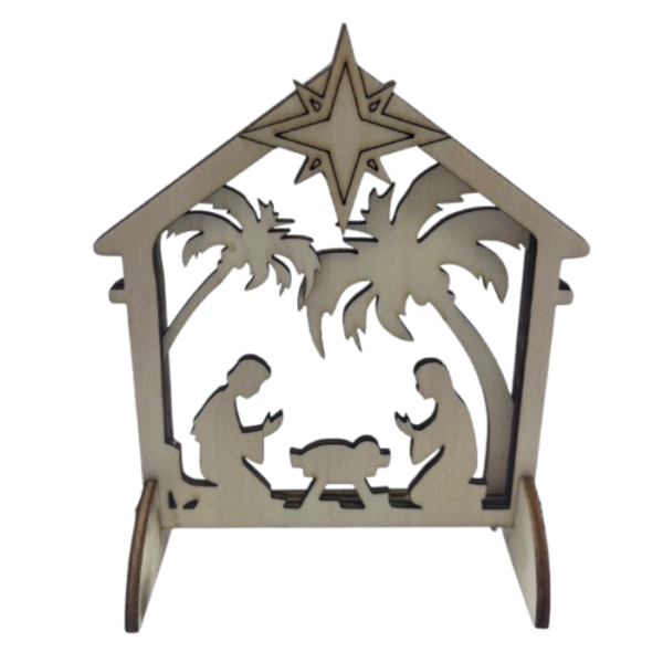 Malý dřevěný betlém