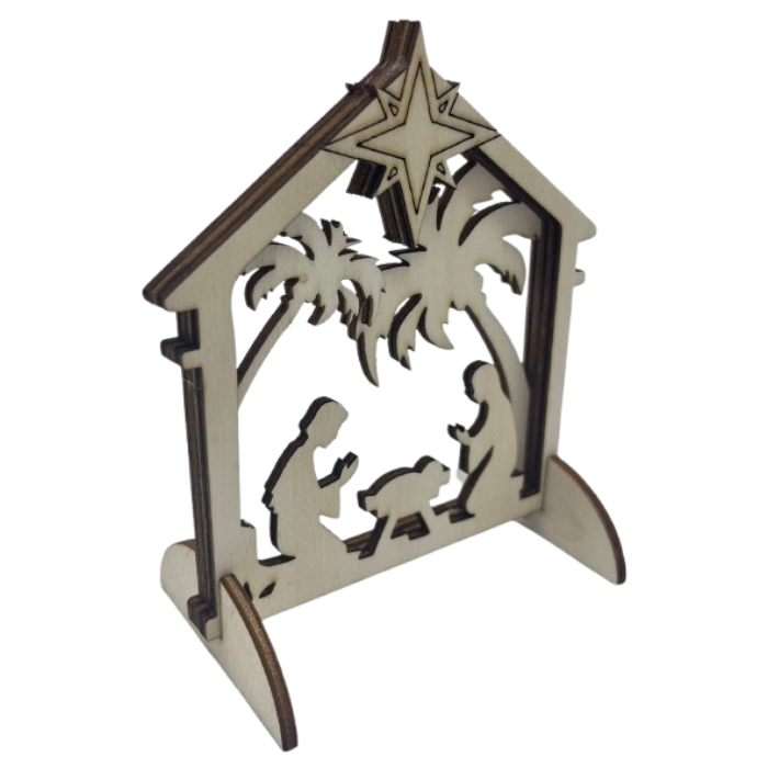 Malý dřevěný betlém