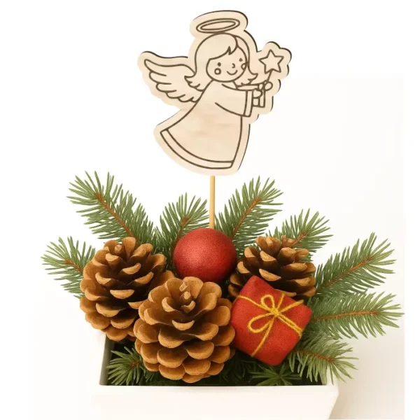 Zápich do truhlíků - Andělka s hůlkou