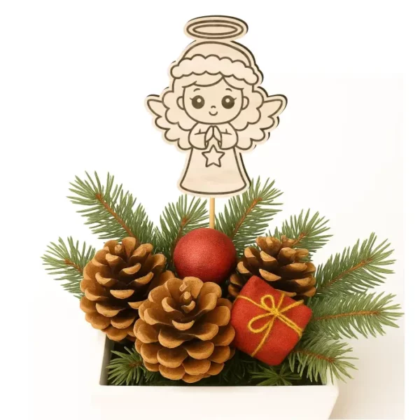 Zápich do truhlíků - Andělka s hvězdou