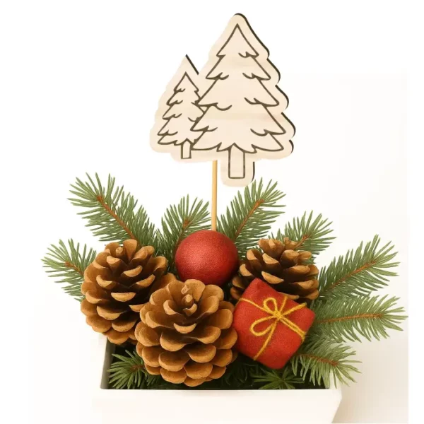 Zápich do truhlíků - Dva stromečky